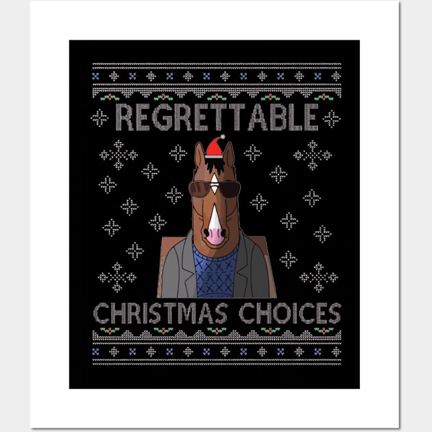 BoJack Horseman Regrettable Christmas Choices Wall Art by box2boxxi